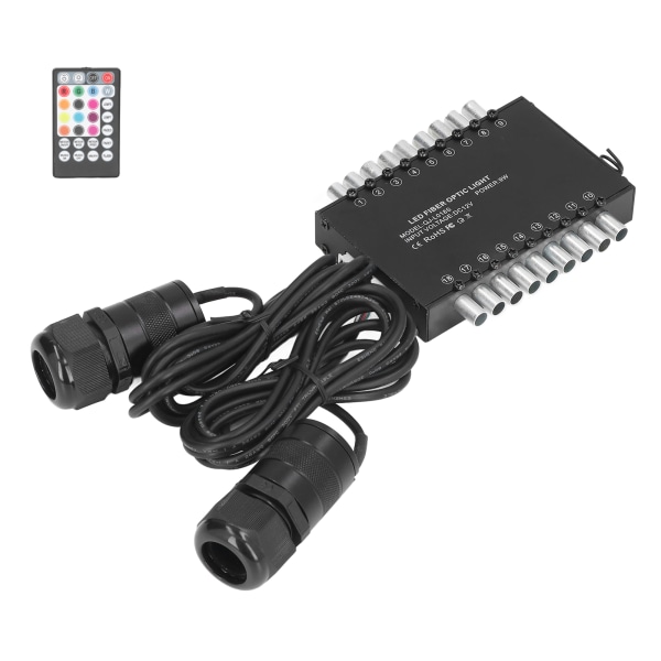 LED-fiberoptisk ljus Bluetooth APP 18 hål RGBW LED-fiberoptik