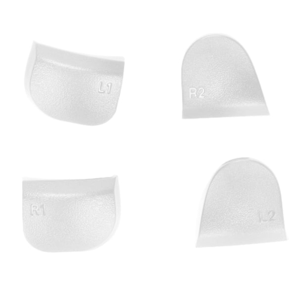 Ersättningsknappar L2 R2 Full Buttons Set Ersättningsknapp Reparationssats för PS5 ControllerVit