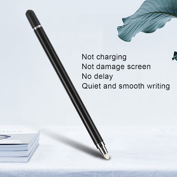 Tablet Stylus Mobiltelefon Tillbehör Exakt Slitstark Fiber Spets för iOS / Huawei(Svart )