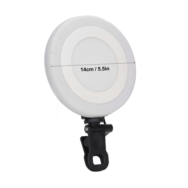 5,5 tuuman videoneuvottelun täyttö LED-valo pyöreä 3 tilaa 10 tasoa USB