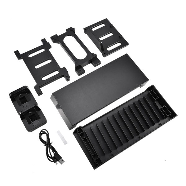 Vertikal konsollstativ kjølevifte spilldiskstativholder for PS4 SLIM PRO XboxONE S