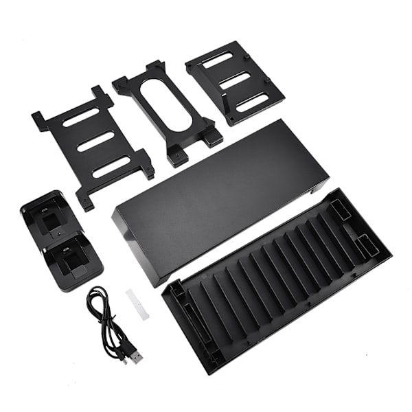 Vertikal konsolstativ køleventilator spil disk rack holder til PS4 SLIM PRO XboxONE S