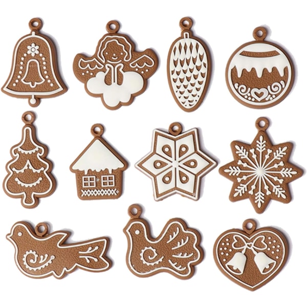 Lebkuchenmann-Ornamente für Weihnachtsbaumschmuck, hängende Ch