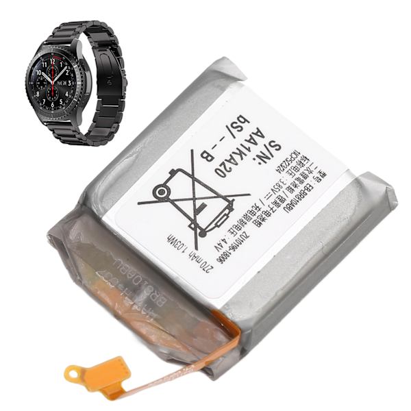 EB BR810ABU Batteriutbyte för Galaxy Watch Gear S4 42mm SM R810 R815U 1.03Wh 270mAh 3.85V Litiumjonbatteri