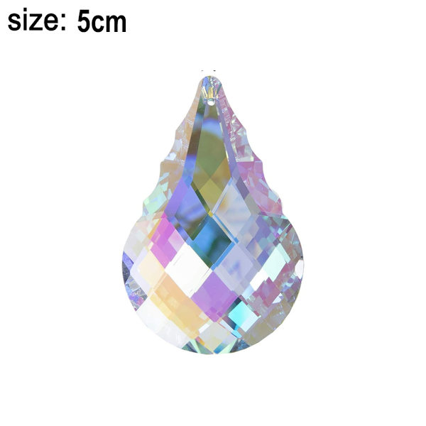 Färgglada kristallkronor kristaller hängande lampa prismor