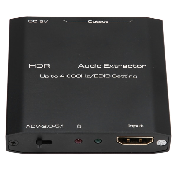 HDR HD Multimedia Interface Lyduttrekker Støtte 4K 60Hz EDID Innstillingskonverter for HDCP Digital DTS 5.1 PCM