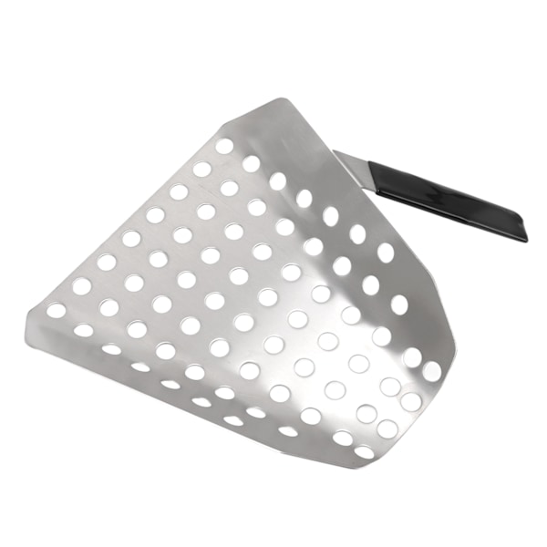 Popcorn Scoop Ergonomisk Enhånds Rustfritt Stål Fries Scooper med Hull for Kinobutikk