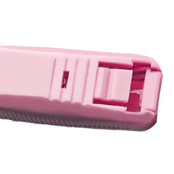 Papper Clam Multifunktionell Praktisk Tidsbesparande Hållbar Handhållen Pappersklämma Dispenser för Dokumentanteckningar Rosa