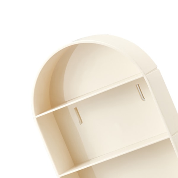 Vægmonteret udstillingsmontre Blind Box Figurer Display Case Håndværk Opbevaringsdisplay Stativ Støvfri Dukke Legetøjsopbevaringsboks, Beige