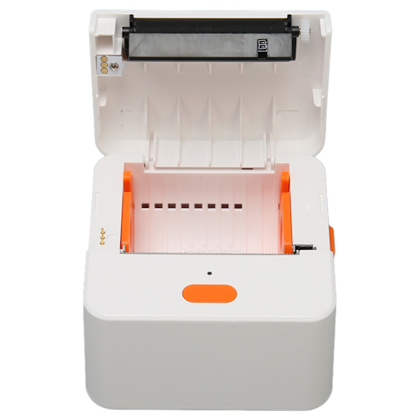 Mini etiketprinter 58mm bærbar stregkodeetiketmaskineprinter Bluetooth blækfri termisk printer til detailhandel stregkodekontor