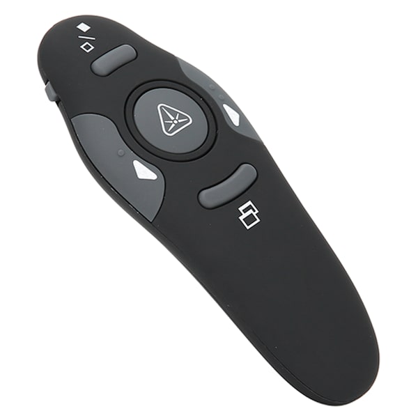Rød belysning elektronisk sidevenderpenn Plug and Play 2.4G trådløs presentasjonskontroll