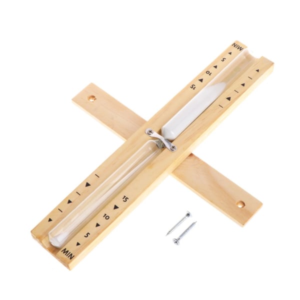 Sauna timeglass 15 minutter laget av nordisk gran - robust &
