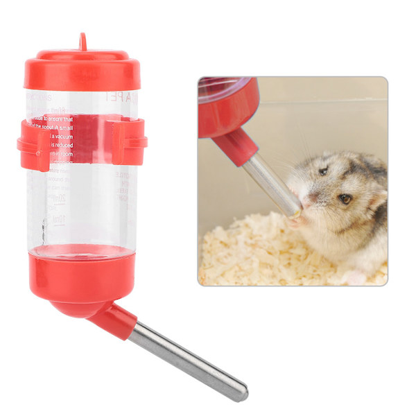 Droppfri Hamster Vattenflaska Liten Storlek Husdjur Vattenmatare för Han