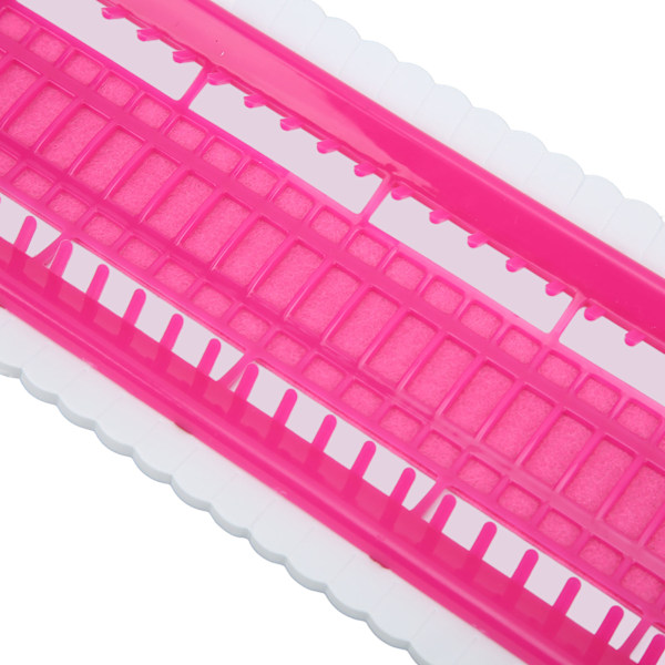 50 Posisjoner Floss Organizer Forhindre Knuter Bærbar Floss Organizer Korssting med 4 Utskiftbare Papir for Klassifisering Rose Red