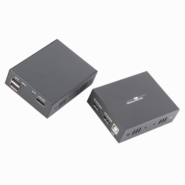 1080P HDMI-förlängningskabel sändare KVM med USB-tangentbord mus HDMI-förlängare 110-240V