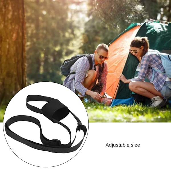 Universell flaskhållare för utomhusäventyr, lätt och tåligt vattenflaskskydd med justerbar axelrem, handsfree-bärning