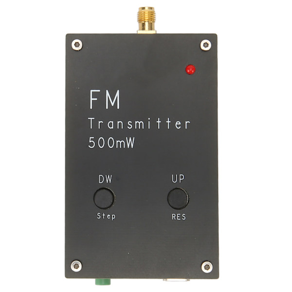 FM Stereo Transmitter 2000m 500mW RC FMND 88‑108MHz Aluminiumlegering Bærbar FM Transmitter