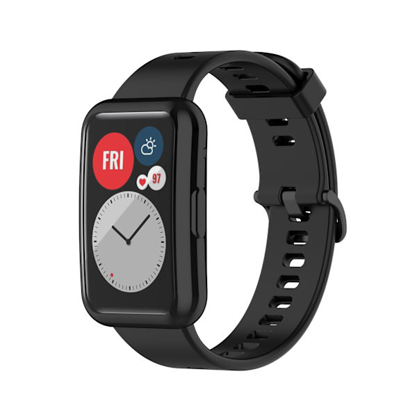 Fodral Kompatibelt med HUAWEI Watch FIT Full Cover Case Skärmskydd Mjuk TPU Reptålig All Around Skyddsfodral