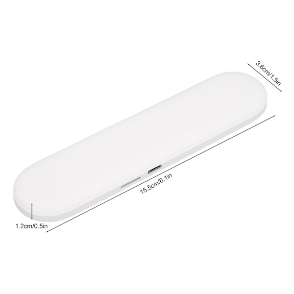 Bluetooth-kuddespeakers, bärbar minibenledande sovande högtalare med stereobas för djup sömn, vit