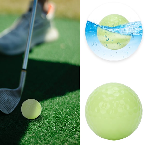 12 stk. Glow Golfbolde Lysende Nat Golf Flydende Bolde Lys i Mørket til Natsport