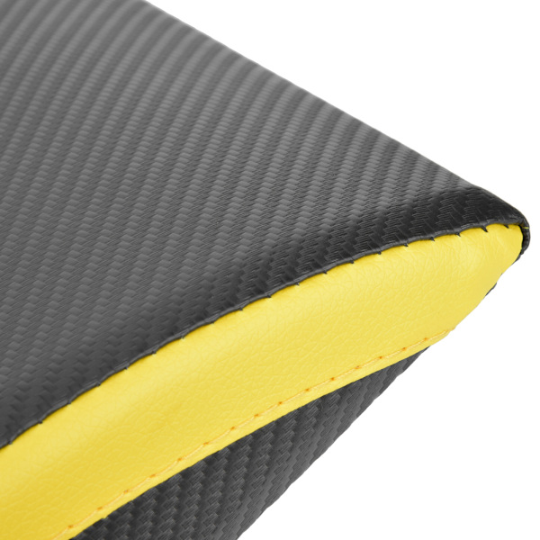 Bärbar fitness sit up pad matta midjetränare träningsutrustning svart&amp;gul
