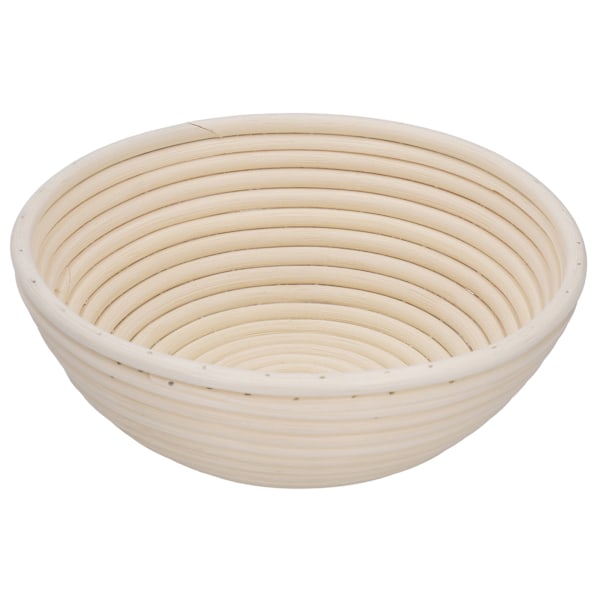 Jäskorg för Hembakat Bröd, Degskål för Jäsning, Oblekt Rattan Sourdough-korg med Liner, Naturliga Rattan Banneton-korgar, Brödbakning