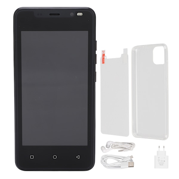 4,66 tommer FHD-skærm smartphone 1G 8G Dual Sim mobiltelefon ansigtsgenkendelse mobiltelefon til Android 10 100-240V