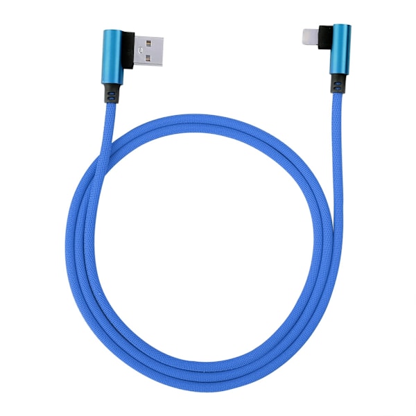 1M albue mobilspill hurtiglading USB datakabel for iPhone/(blå)