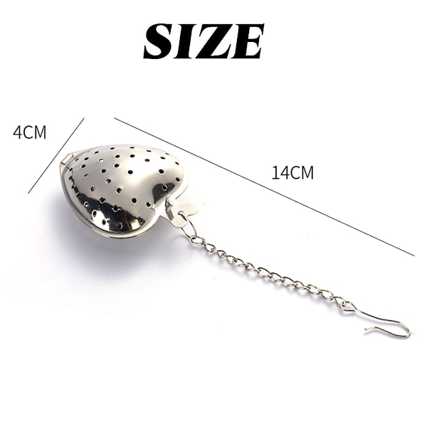 Presentvärdig Lösbladste-infuser, Te-sil i rostfritt stål med anpassningsbara örter, kryddor, blommor, perfekt för teälskare