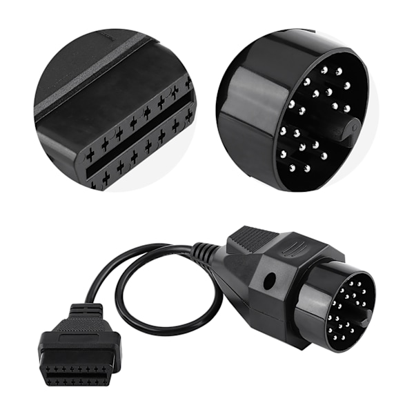 20-stifts till 16-stifts OBD2-adapterkontaktkabel för E36 E38 E39 E46 E53 X5 Z3