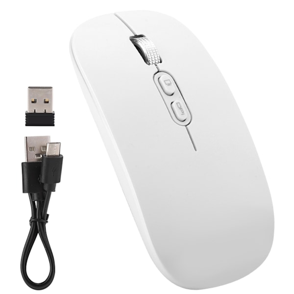 2.4Ghz Wireless Rechargeable Mouse Mute Ergonomic Computer Optical Mice for Home Office