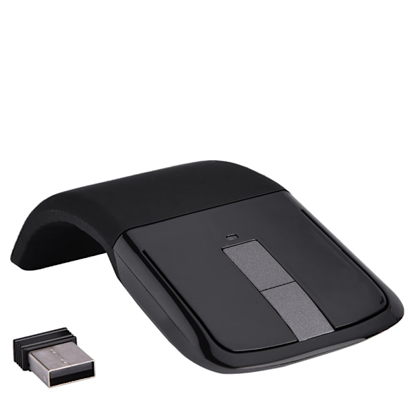 2,4 GHz Foldbar Trådløs Bue Touch Mus Mus   USB Modtager Til pc NoteBook Smart TV Sort