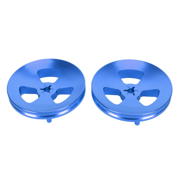 1 Par 1/4 Tommer NAB Hub Optisk Aksel Adapter Aluminium Polert Base Spole til Spole Båndåpner for Studer ReVox for DENON Blå