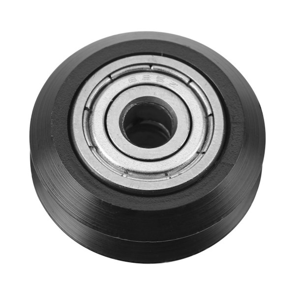 Precisions V-form Hjulset, Slitstarkt POM-material 625 Lager Glidande Grind för Pålitliga CNC 3D-skrivartillämpningar, Svart (10 ST)