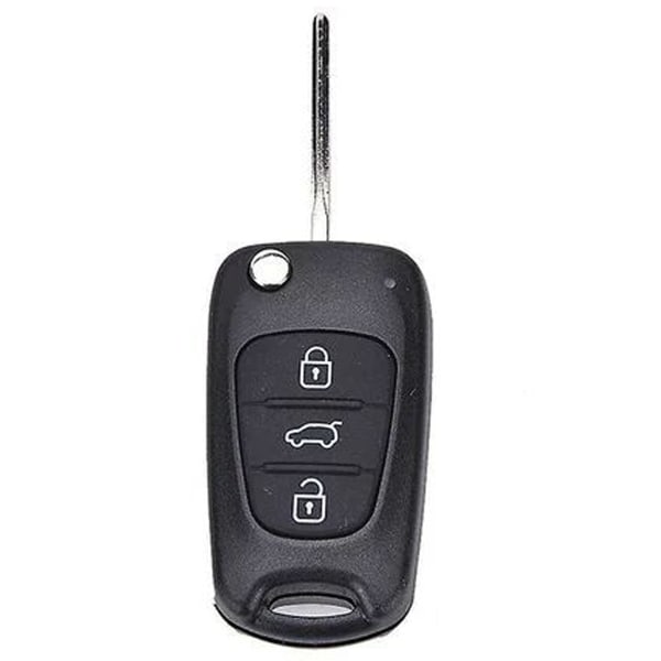 Fjärrvikbar nyckelskal 3 knappar Fob för Hyundai I20 I30 Ix35 I35 Oskuren