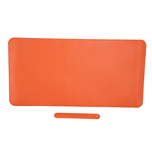 Multifunctional Table Mat Soft Cork Waterproof OilProof PU Writing Desk Mouse Pad(Orange )