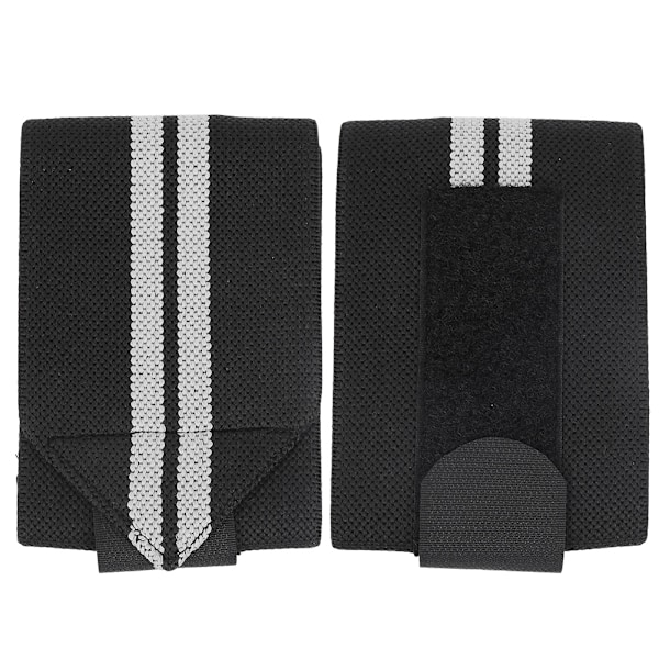 2 st viktlyftning handledsstöd tumstöd remmar gym lindning handledsstöd (svart&grå)
