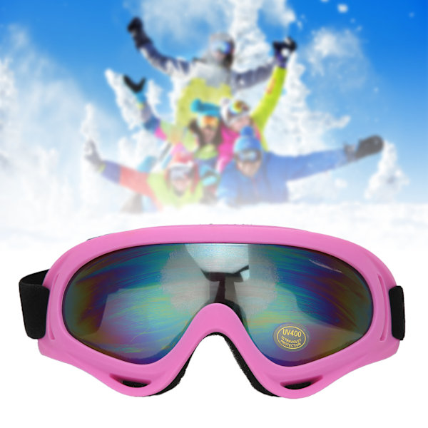 Barn Skid Snö Glasögon Pojkar Flickor Ögonskydd Glasögon AntiFog Dubbellager Lins Unisex Skidåkning Utrustning