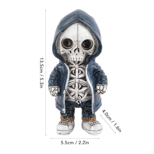 Skelet Figurer Cool Utsøgt Resin Skelet Statue til Hjemmefest Skrivebordsdekoration Gave