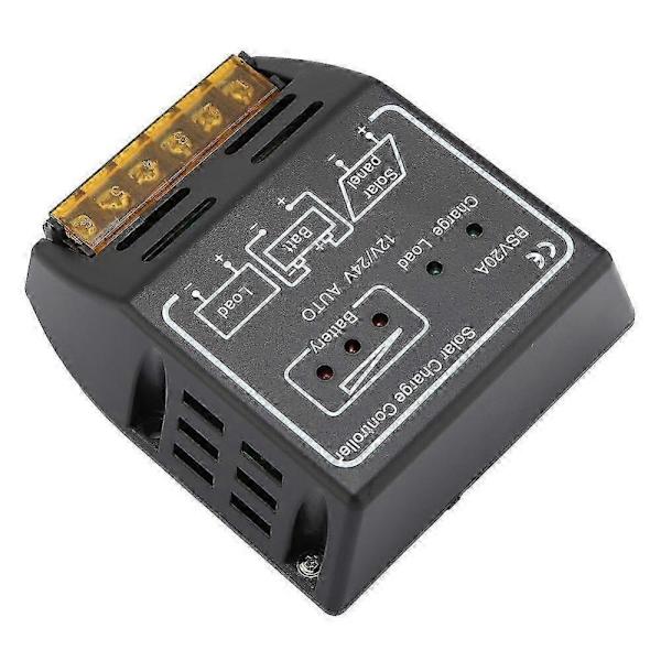 20A 12V/24V Solpanel Batteriregulator med Säkerhetsskydd