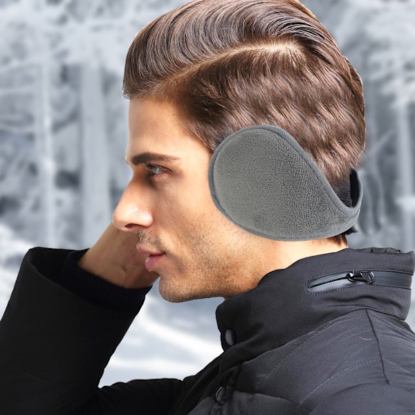 Enkle klassiske fleece unisex varmeørebøffer til mænd og kvinder - vinter W