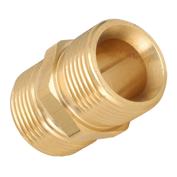 Korkeapainepesurin sovitin messinkinen M22 metrinen uroskierre 14 mm letkukytkinliitin