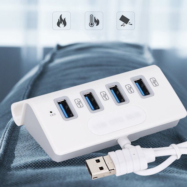 4-portars USB-hubb med flera gränssnitt OTG-hubbadapter för telefon surfplatta stationär dator