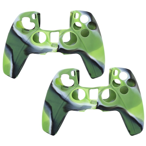 2 stk. Gamepad beskyttende deksel kamuflasje silikon deksel for PS5 spillkontroller