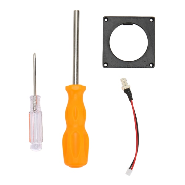 Fläkt 3D-utskriftsfäste Kit Ersättning Spelkonsol Kylfläkt Ram Kit för Gamecube Noctua Svart