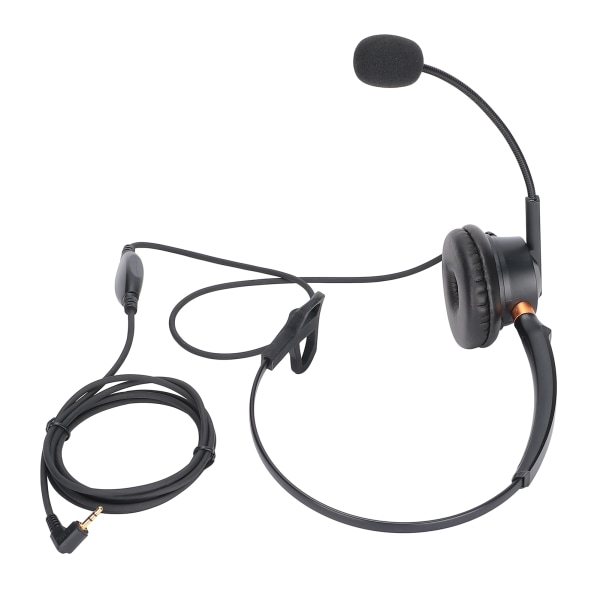 H600‑2.5VA Business Headset 2.5mm Telefon Headset med Mikrofon og Justerbar Volum