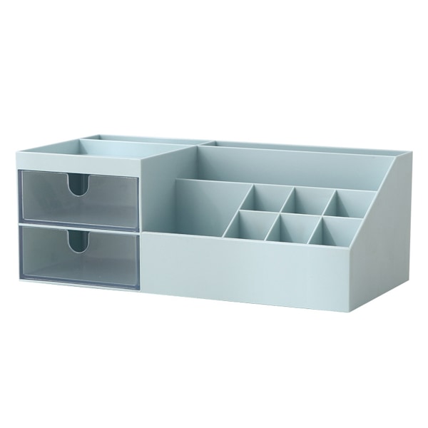 Kosmetisk/Makeup Vanity Organizer Box, Mini Skrivebordsopbevaring til Kontorartikler, Badeværelsesdisk eller Kommode, 24*12*9cm
