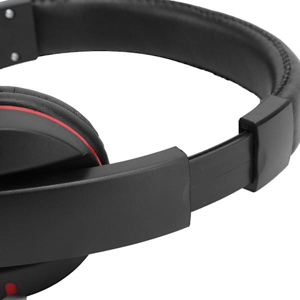 3,5 mm Gamingheadset med mikrofon för PlayStation 4-spelkonsol (svart röd)