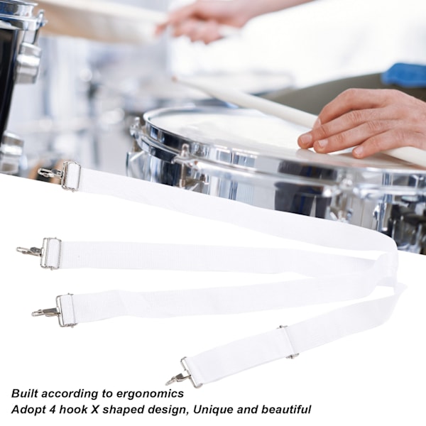 Snare-rumpu hihna nylon-sling ristikkäinen kaksois olkahihna soittimen lisävarusteet