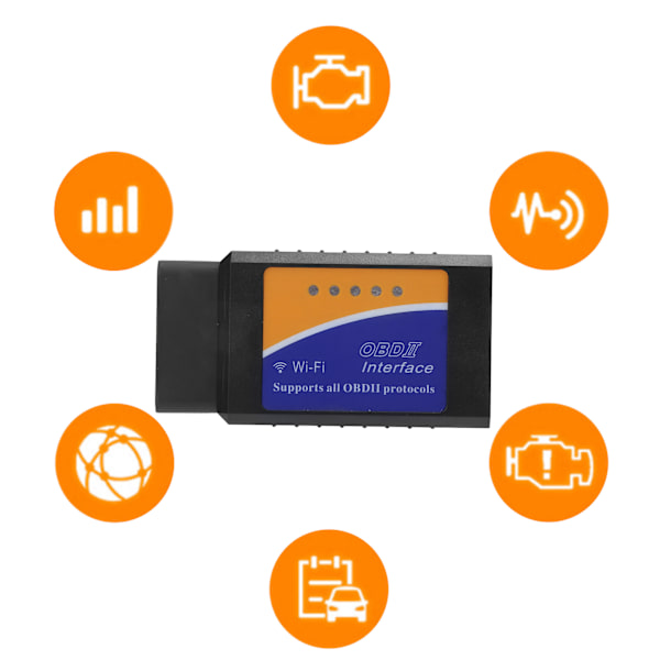 Wifi OBD2 -koodianturi, ammattimainen auton vikakoodinlukija, diagnostiikkatyökalu IOS:lle ja Androidille